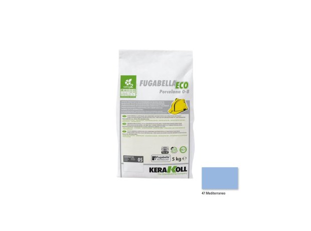 Kerakoll Fugabella Eco Porcelana 0-8 Αρμόστοκος 5kg - 15 Μεσογειακό Μπλε