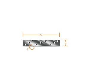 Λαμάκι σύνδεσης γαλβανιζέ 170 x 30mm