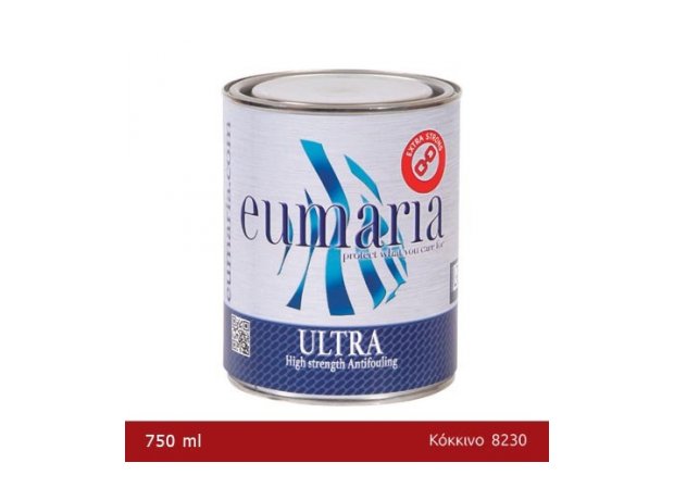 EUMARIA ULTRA RED 750ΜL-Αυτοκαθαριζόμενο Υφαλόχρωμα