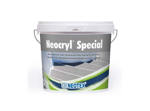Neocryl Special 3lt Γκρι RAL 7037 Βαφή εξωτερικών δαπέδων
