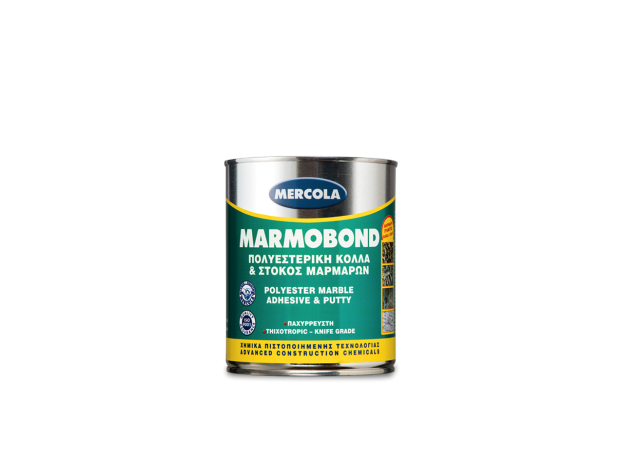 Mercola Marmobond Στόκος Γενικής Χρήσης Πολυεστερικός Κόλλα Μαρμάρων Λευκός 500gr