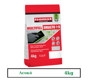 Isomat Multifill Smalto 1-8, 4kg Λευκό Aρμόστοκος πορσελάνης