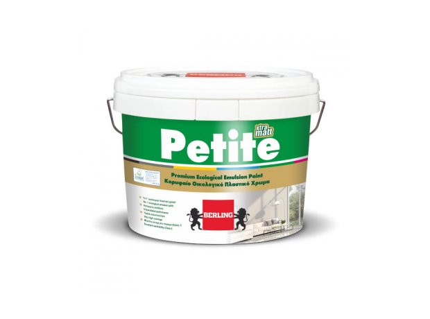 PETITE MATT Λευκό 3 lt- Οικολογικό πλαστικό ματ χρώμα