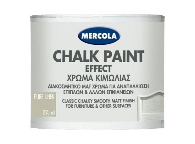 Mercola Chalk Paint Effect Χρώμα Κιμωλίας Pure Linen Μπεζ 375ml