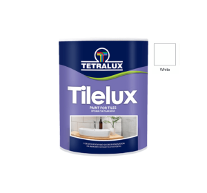 TILELUX Σατινέ λευκό χρώμα νερού για πλακάκια 750ml