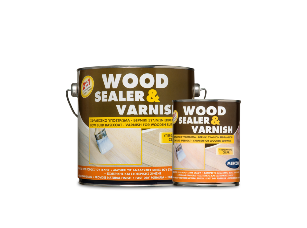 Mercola Wood Sealer & Varnish Σφραγιστικό υπόστρωμα - βερνίκι ξύλου 750ml