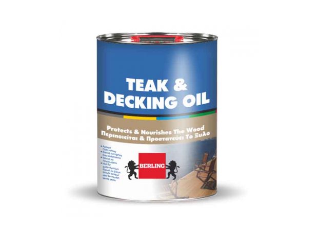 TEAK & DECKING OIL 4lt-Λάδι προστασίας ξύλινων επιφανειών