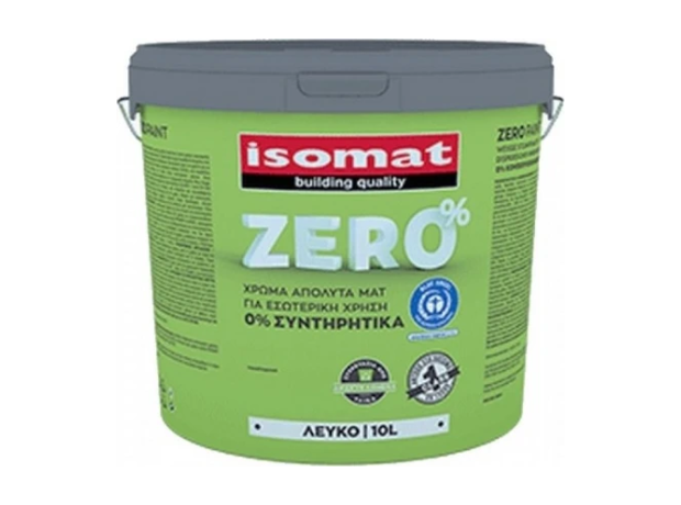 Zero Paint 10lt Λευκό πλαστικό χρώμα για εσωτερική χρήση