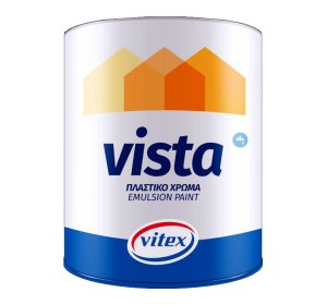 Vista 9lt Λευκό πλαστικό χρώμα