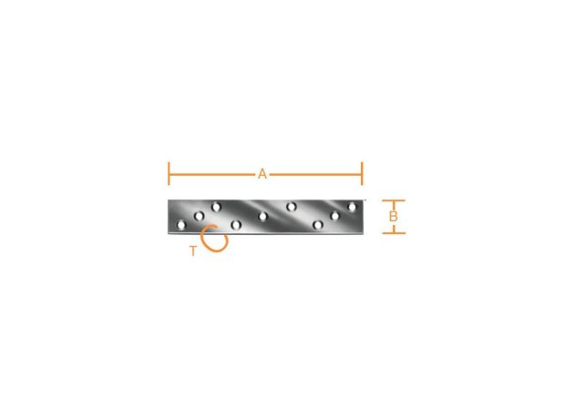 Λαμάκι σύνδεσης γαλβανιζέ 170 x 30mm