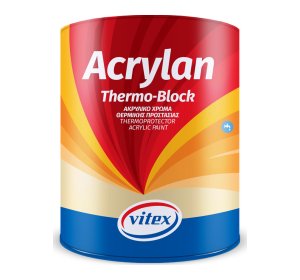 Vitex Acrylan Thermoblock Πλαστικό Χρώμα Θερμομονωτικό για Εξωτερική Χρήση 3lt