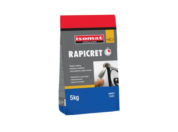Isomat Rapicret Ταχύπηκτο, Επισκευαστικό Τσιμεντοκονίαμα 5kg