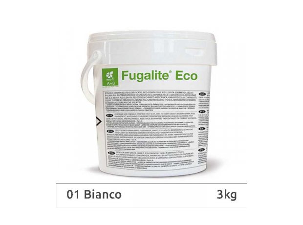 Fugalite Eco 0-10 3kg 01 Λευκό. Αρμόστοκος υγρή πορσελάνη