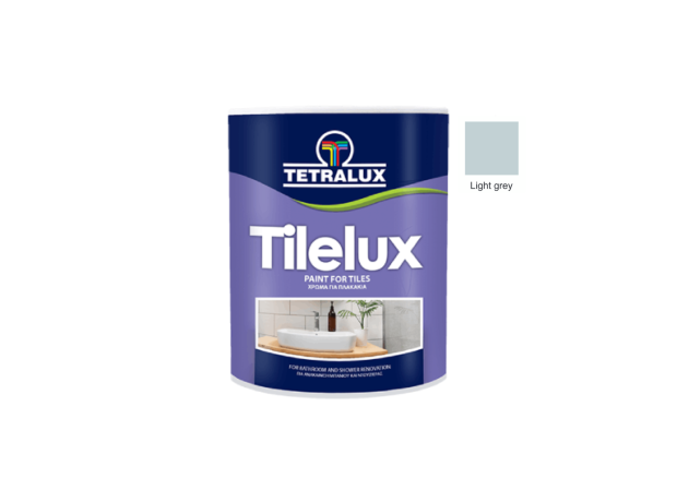 TILELUX Σατινέ ελαφρύ γκρι χρώμα νερού για πλακάκια 750ml