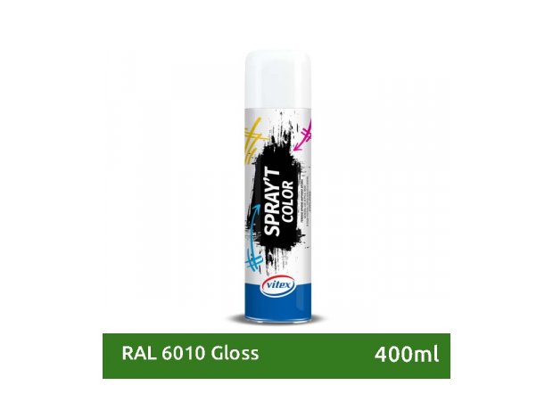 Spray't. Σπρέι ακρυλικό. Γυαλιστερό, πράσινο RAL 6010. 400ml