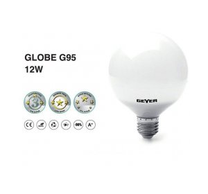LED GLOBE G95 E27 12W  1050LM 3000K  Λευκό Θερμό