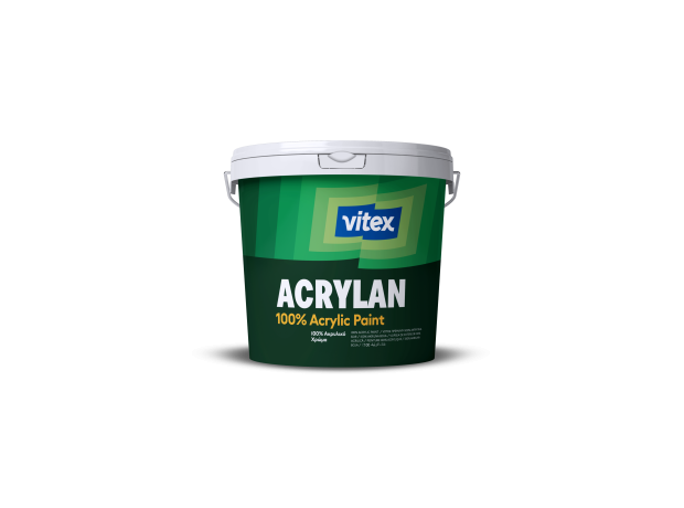Acrylan 100% Λευκό 750ml-Ακρυλικό Χρώμα Υψηλής Ποιότητας