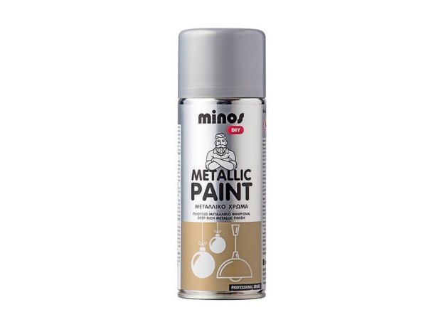Metallic paint 400ml Ασημί Ral 9006