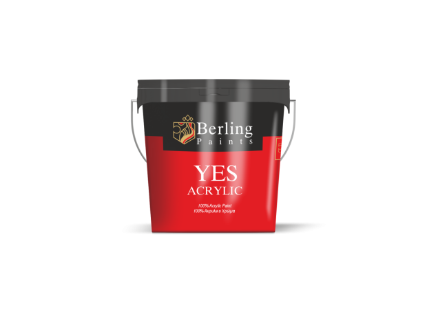 Yes acrylic. 100% ακρυλικό υδατοδιάλυτο  χρώμα. Λευκό