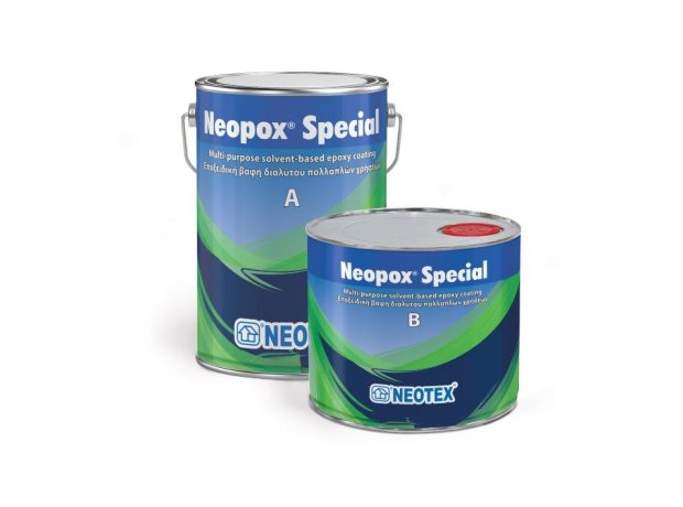 Neotex Neopox Special Γκρι (RAL7035) (Α & B) 10kg Εποξειδική Βαφή Διαλύτου Δύο Συστατικών