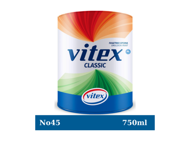 Vitex Classic Πλαστικό Χρώμα No45 Θαλασσί 750ml