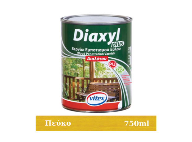 Diaxyl Plus Βερνίκι Διαλυτού Εμποτισμού Πολυουρεθάνης Πεύκο 750ml