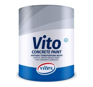 Vitex Τσιμεντόχρωμα Ακρυλικό Vito Concrete Paint 9lt Ανθρακί