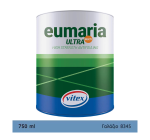 EUMARIA ULTRA MULTI L.BLUE 750ML- Αυτοκαθαριζόμενο Υφαλόχρωμα, Ναυτιλιακά είδη, χρώματα για μεγάλους χρόνους ελλιμενισμού, γαλάζιο