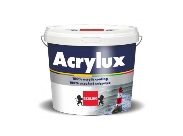 ACRYLUX Υπέρλευκο ακρυλικό χρώμα για εξωτερική χρήση