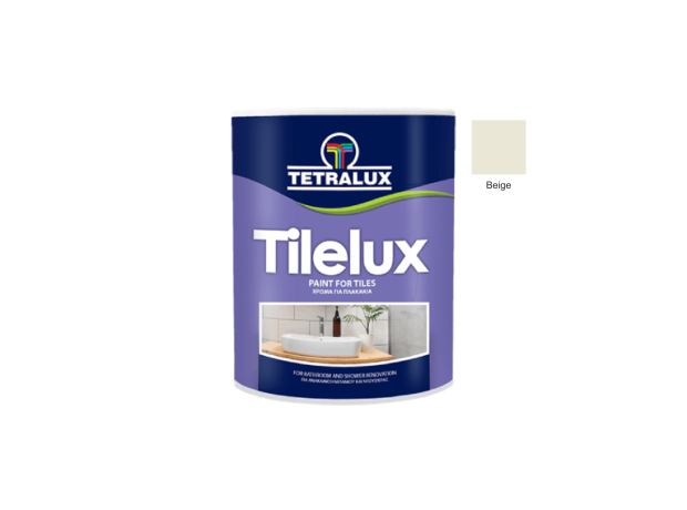 TILELUX Σατινέ μπεζ χρώμα νερού για πλακάκια 750ml