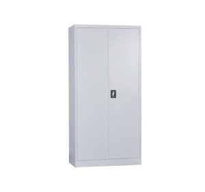 Ντουλάπα με εσωτερικό ντουλάπι μεταλλική άσπρη 90x45x185cm