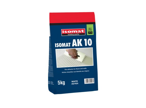 ISOMAT AK 10 white 5kg,Cement-based tile adhesive for floors and walls