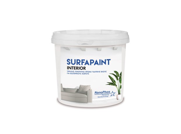 SURFAPAINT INTERIOR 10lt Λευκό ακρυλικό χρώμα υδατικής βάσης