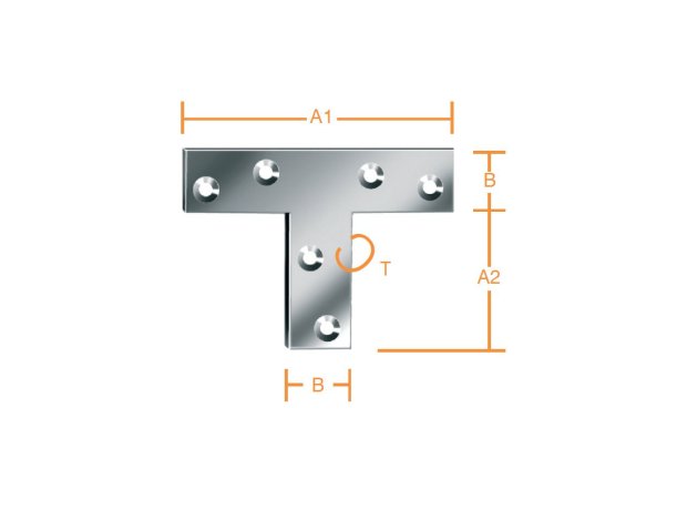 Λαμάκι σύνδεσης ταφ γαλβανιζέ 70 x 36 x 16mm