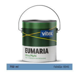 EUMARIA ULTRA MULTI L.BLUE 750ML- Αυτοκαθαριζόμενο Υφαλόχρωμα, Ναυτιλιακά είδη, χρώματα για μεγάλους χρόνους ελλιμενισμού, γαλάζιο