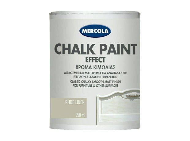 Mercola Chalk Paint Effect Χρώμα Κιμωλίας Pure Linen Μπεζ 750ml