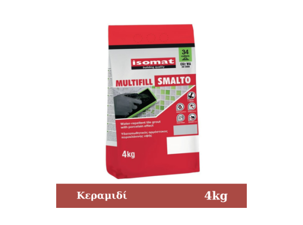 MULTIFILL SMALTO 1-8, 4kg Κεραμιδί Αρμόστοκος πορσελάνης