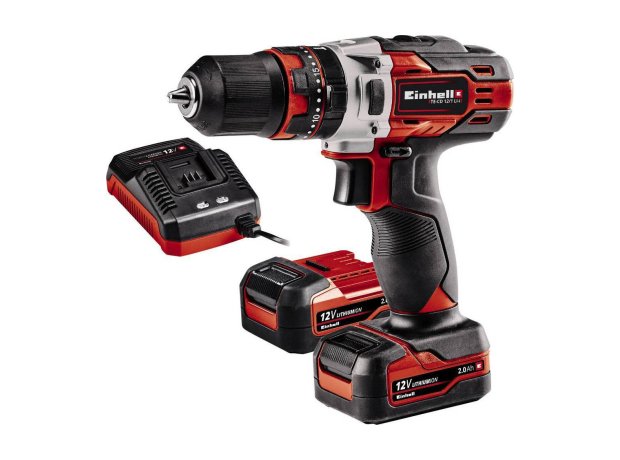 Einhell TE-CD 12/1 Li-i Κρουστικό Δραπανοκατσάβιδο Μπαταρίας 12V 2x2Ah