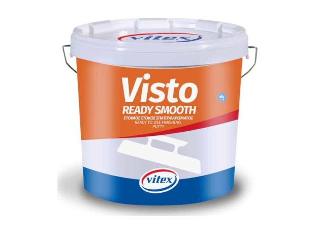 Vitex Visto Ready Smooth Έτοιμος Λευκός Λεπτόκοκκος Στόκος Φινιρίσματος 5kg