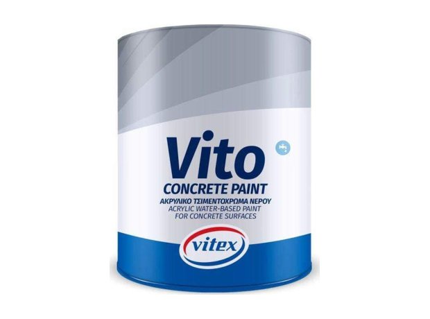 Vitex Τσιμεντόχρωμα Ακρυλικό Vito Concrete Paint 3lt Ανθρακί
