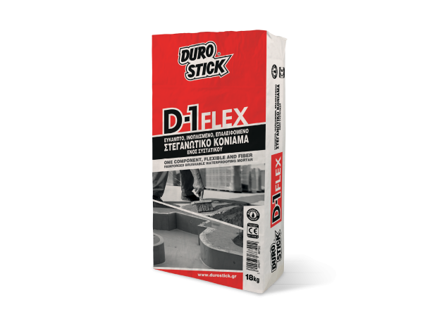 Durostick D-1 Flex Ακρυλικό Επαλειφόμενο Στεγανωτικό 4kg Γκρι