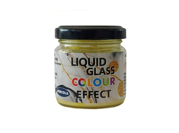 Mercola Liquid Glass Colour Pearl Effect Χρωστικη για Υγρο Γυαλι Χρυσή Περλε Σκόνη 30ml