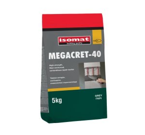 MEGACRET 40 GREY 5kg fiber-reinforced cementitious patching mortar, enriched with polymers
