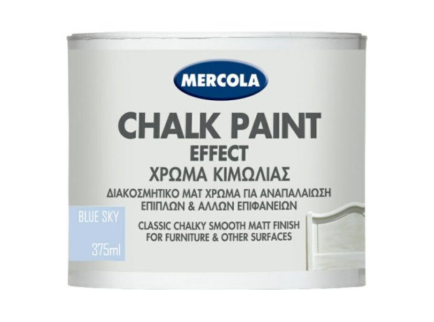 Mercola Chalk Paint Effect Χρώμα Κιμωλίας Blue Sky 375ml