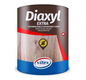 Vitex Diaxyl Extra Συντηρητικό Ξύλου Διαλύτου Άχρωμο Ματ 2.5lt
