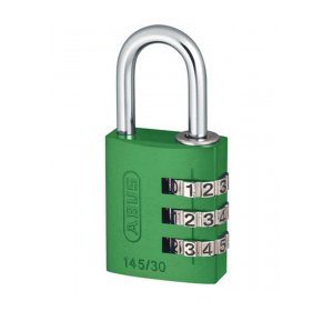 ABUS 145-30. Λουκέτο με συνδυασμό 3 ψηφίων. πράσινο