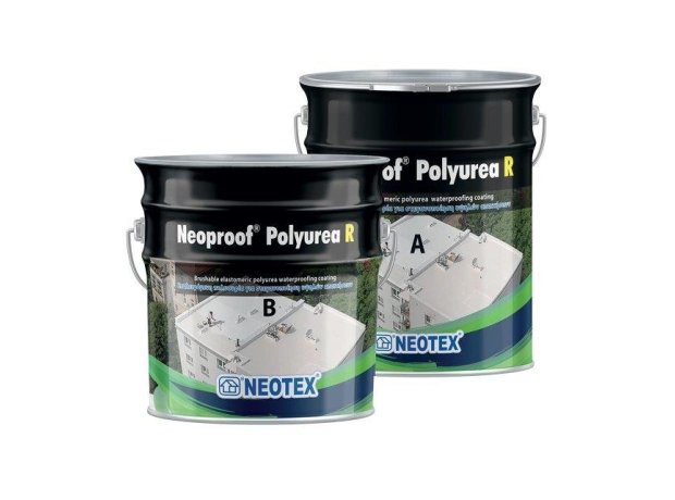 Neoproof Polyurea R Λευκό (A) 3.25kg & (B) 1.5kg Πολυουρία υψηλών μηχανικών αντοχών