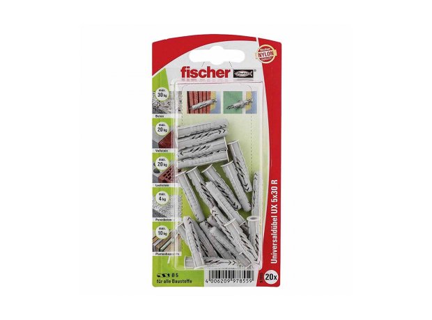 Fischer UX-R 5Χ30 συσκευασία 20τμχ blister