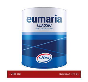 EUMARIA CLASSIC OXIDE RED 750ML- Μαλακό Υφαλόχρωμα