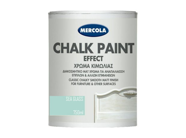 Mercola Chalk Paint Effect Χρώμα Κιμωλίας Sea Glass Μπλε 750ml